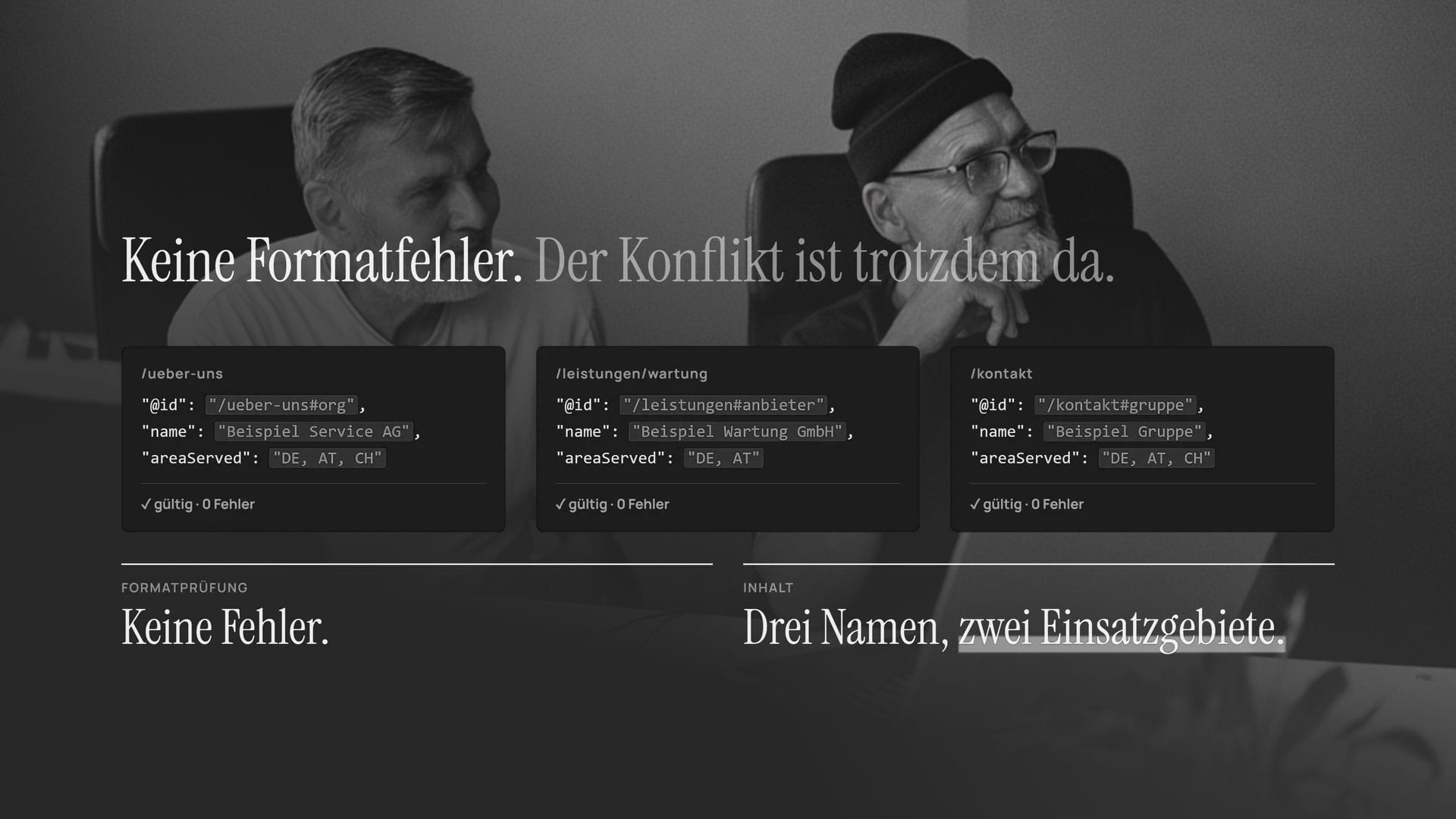 Wenn strukturierte Daten Widersprüche veröffentlichen
